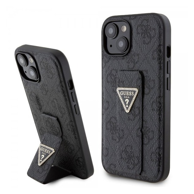 Guess iPhone 15 Skal Grip Stand Function Svart