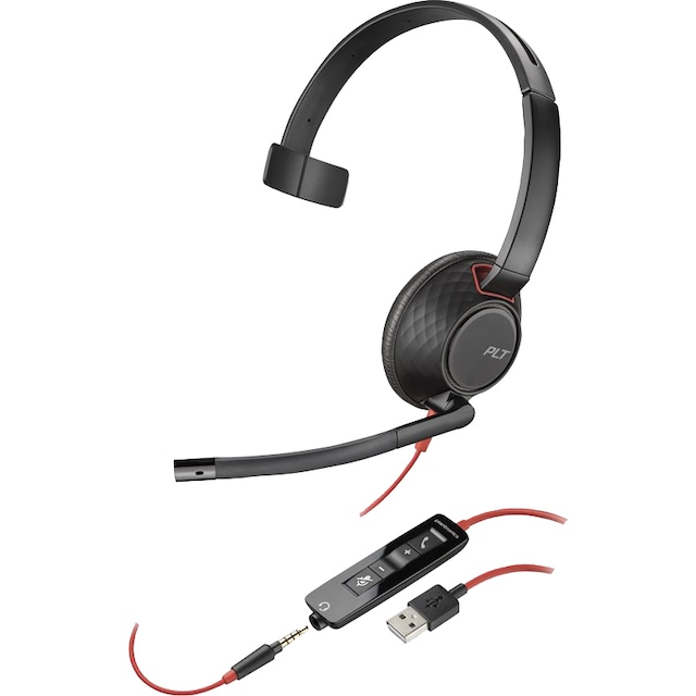 HP Poly Blackwire 5210 headset USB-A