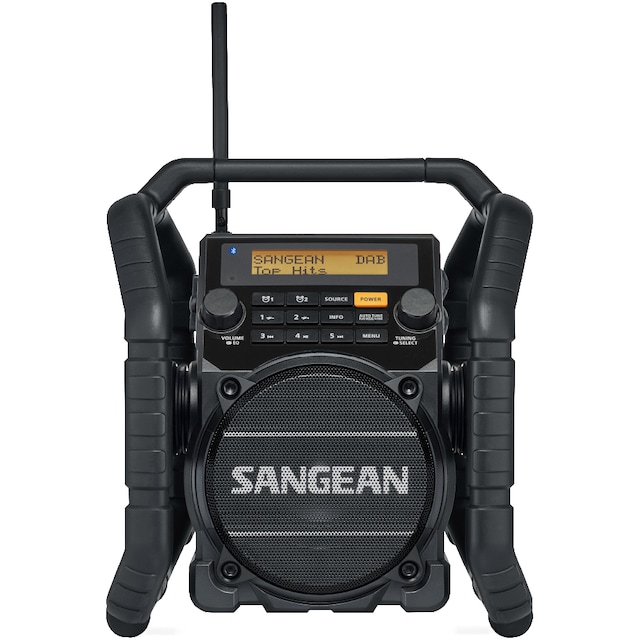 Sangean U-5 DBT Byggarbetsradio DAB+, FM AUX, Bluetooth