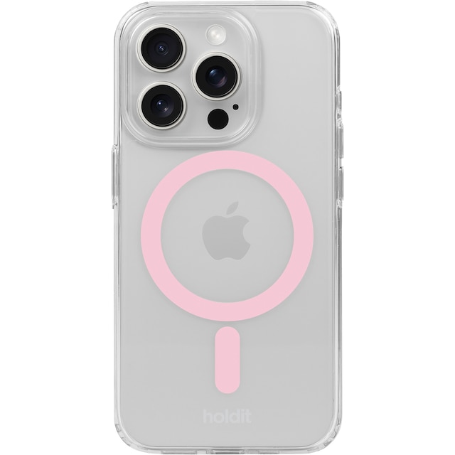 Holdit iPhone 15 Pro Max MagSafe fodral (rosa)