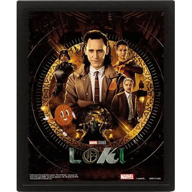 Pan Vision Loki 3D-poster (Glorious Purpose)