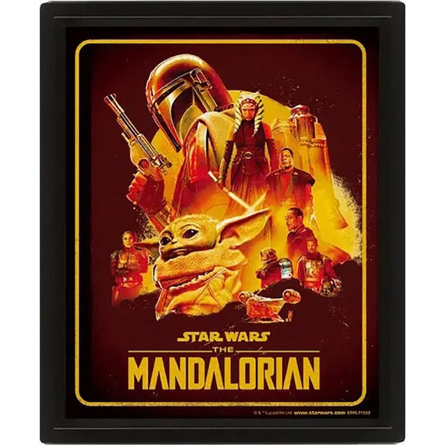Pan Vision The Mandalorian S2 3D-poster (Montage)