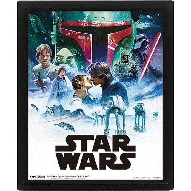 Pan Vision Star Wars 3D-poster (Episode IV & V)