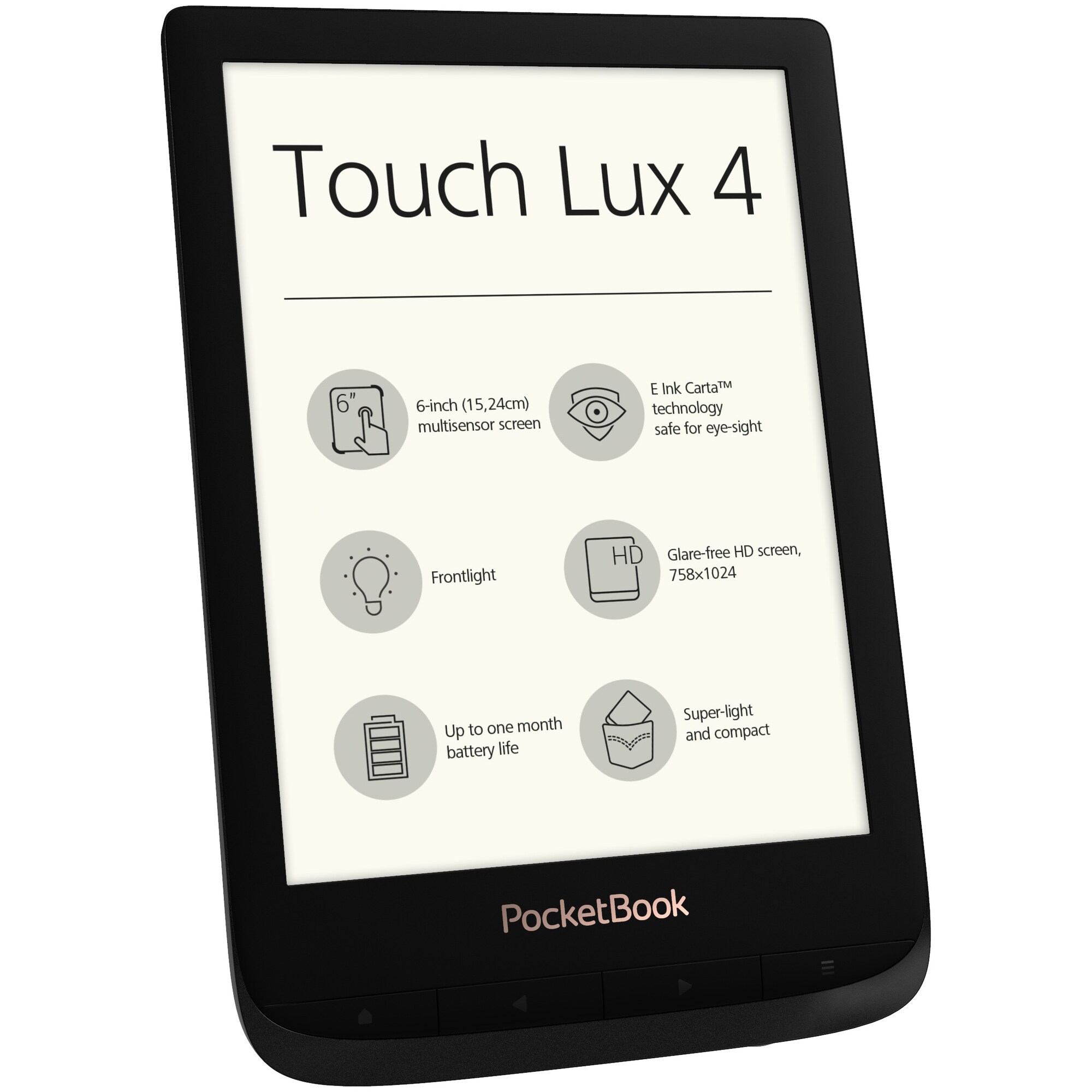 PocketBook Touch Lux 4 läsplatta - iPad, Surfplatta - Elgiganten