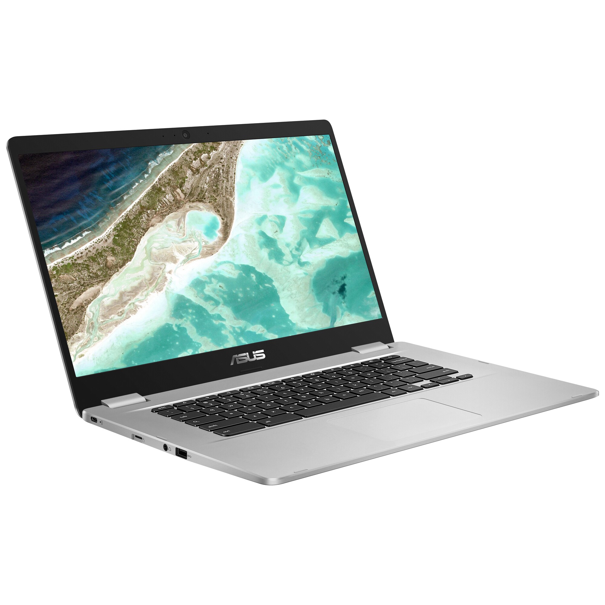 Asus Chromebook C523, 15,6" HD bärbar dator (silver/svart ...
