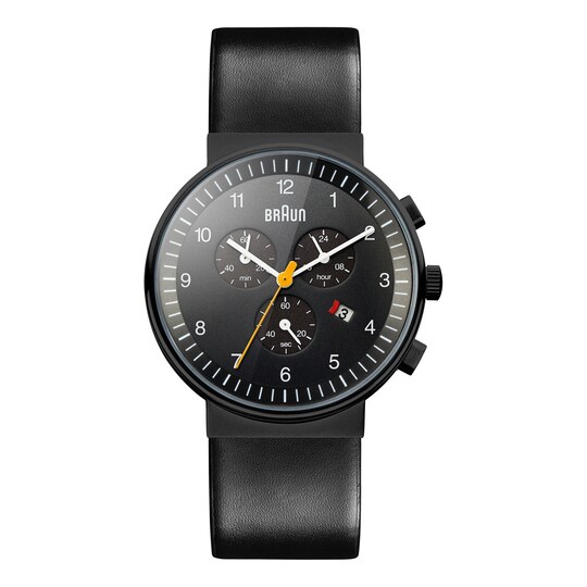 Braun classic kronograf klocka med läderrem - Elgiganten