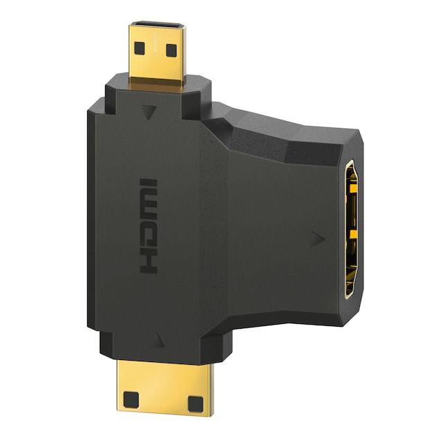 Hama HDMI -HDMI Mini och HDMI micro adapter