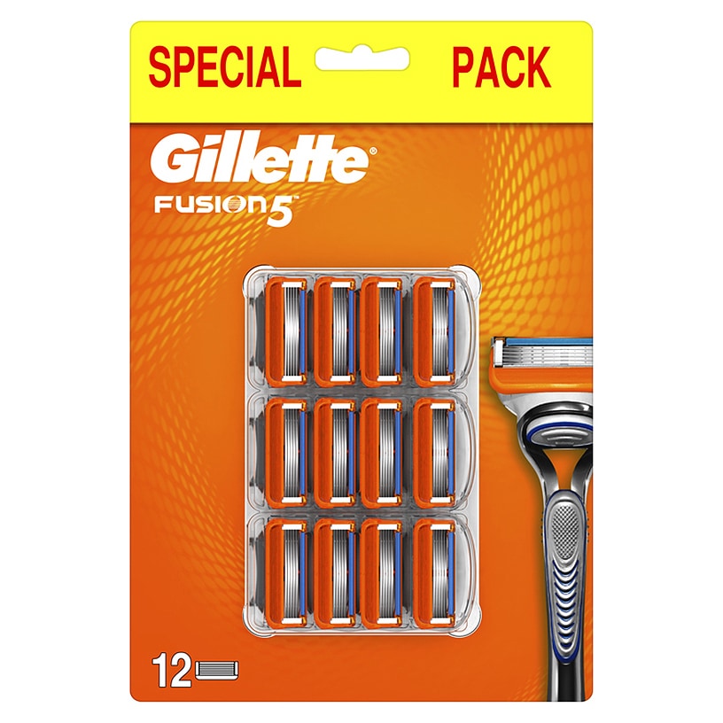 Gillette Fusion5 rakblad 12-pack 469383 - Elgiganten