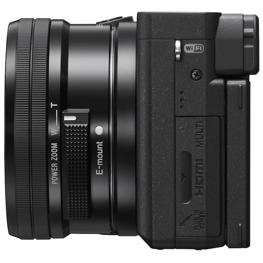 Sony Alpha A6400 kamerahus + E PZ 16-50 mm f/3.5-5.6 OSS zoomobjektiv -  Elgiganten