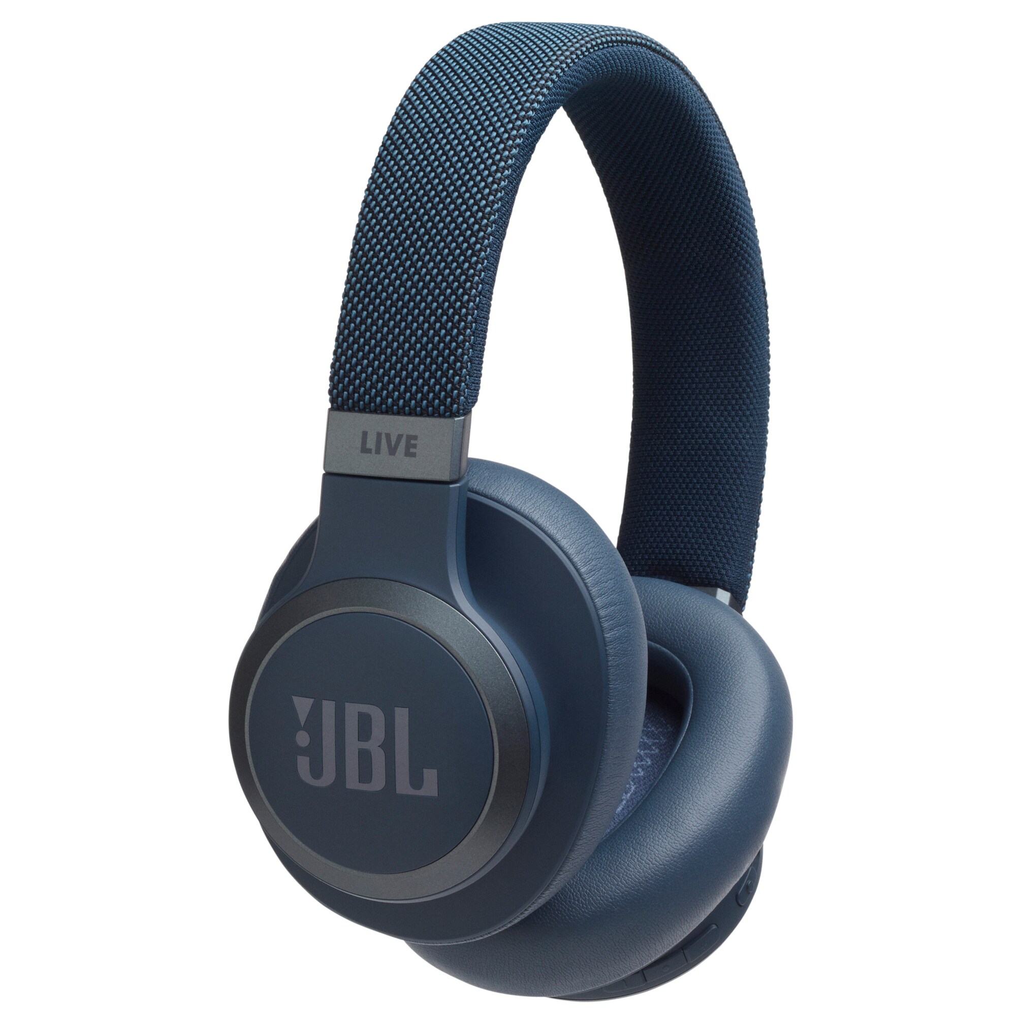 JBL LIVE 650BT trådlösa around-ear hörlurar (blå) - Hörlurar - Elgiganten