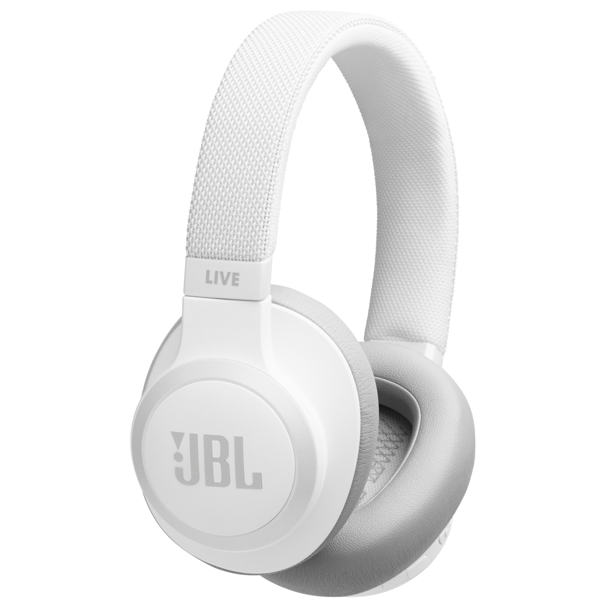 JBL LIVE 650BT trådlösa around-ear hörlurar (vit) - Hörlurar - Elgiganten