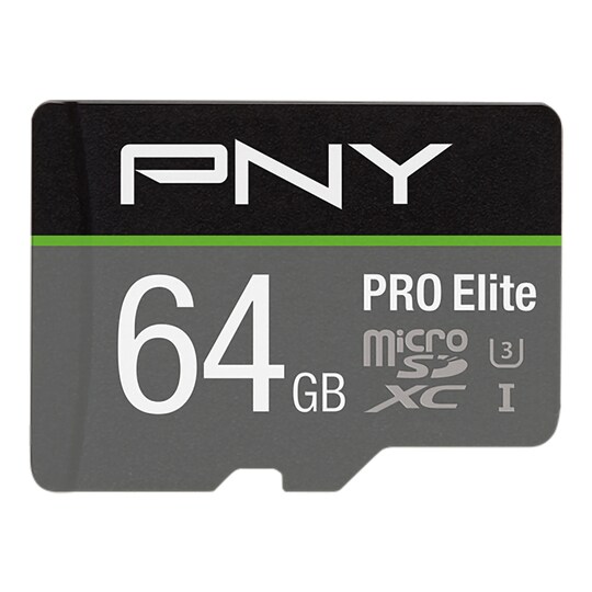 PNY PRO Elite Micro SDXC U3 V30 minneskort 64 GB - Elgiganten
