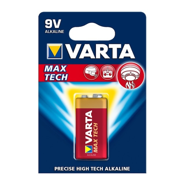 Varta Longlife Max Power 9V-batteri (1pk)