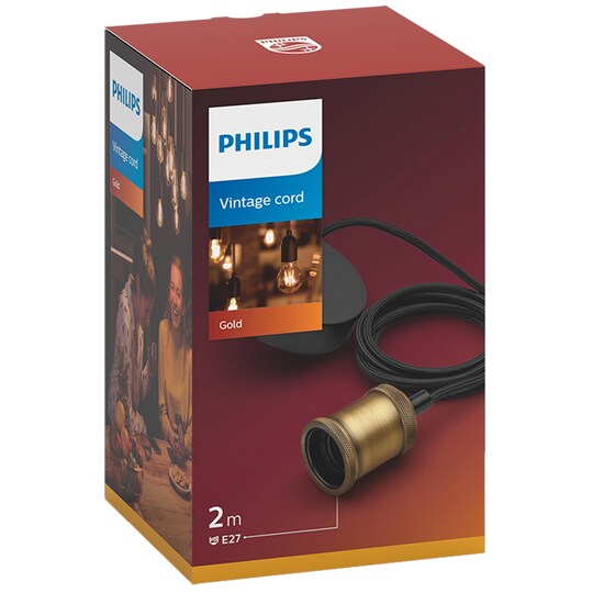 Philips lampsladd (guld/svart) - Elgiganten