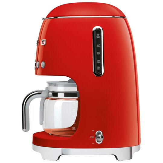 Smeg 50 s Style kaffebryggare DCF02RDEU (röd) - Elgiganten