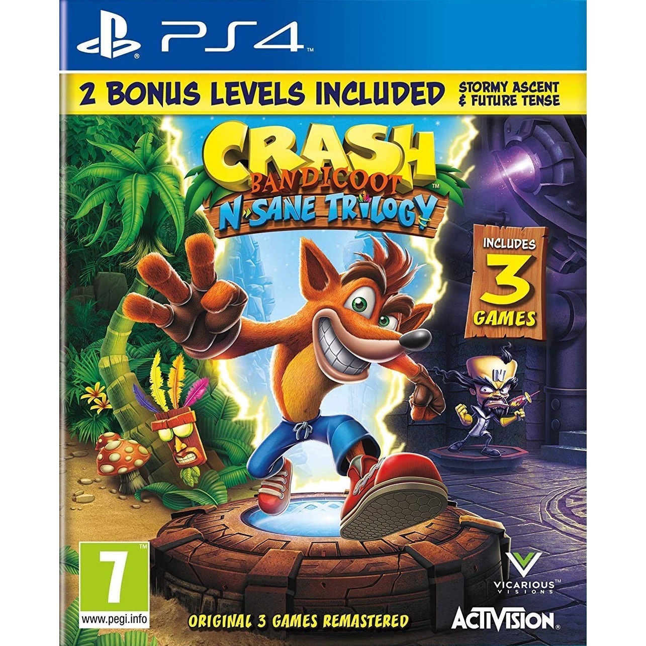 Crash Bandicoot N.Sane Trilogy 2.0 (PS4) - PlayStation 4 Spel ...