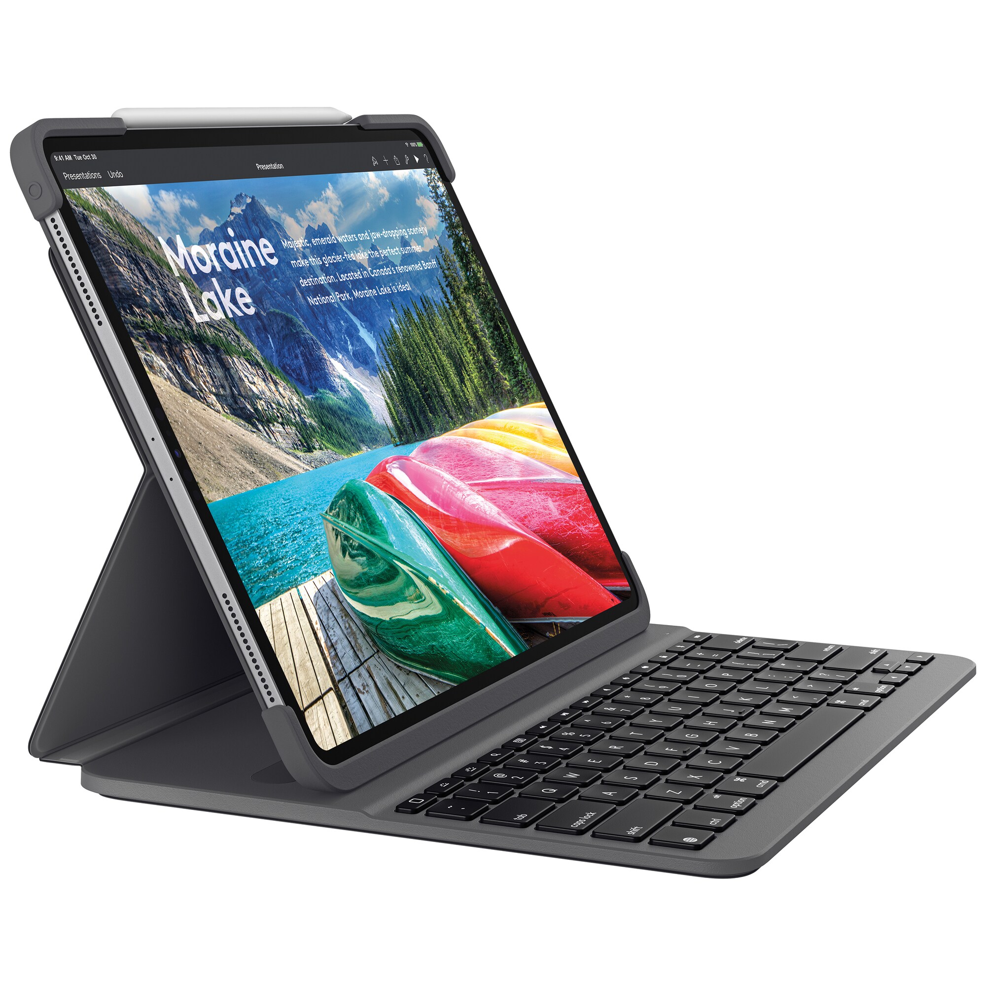 Logitech Slim Folio Pro tangentbordsfodral för 11-tums iPad Pro - Elgiganten
