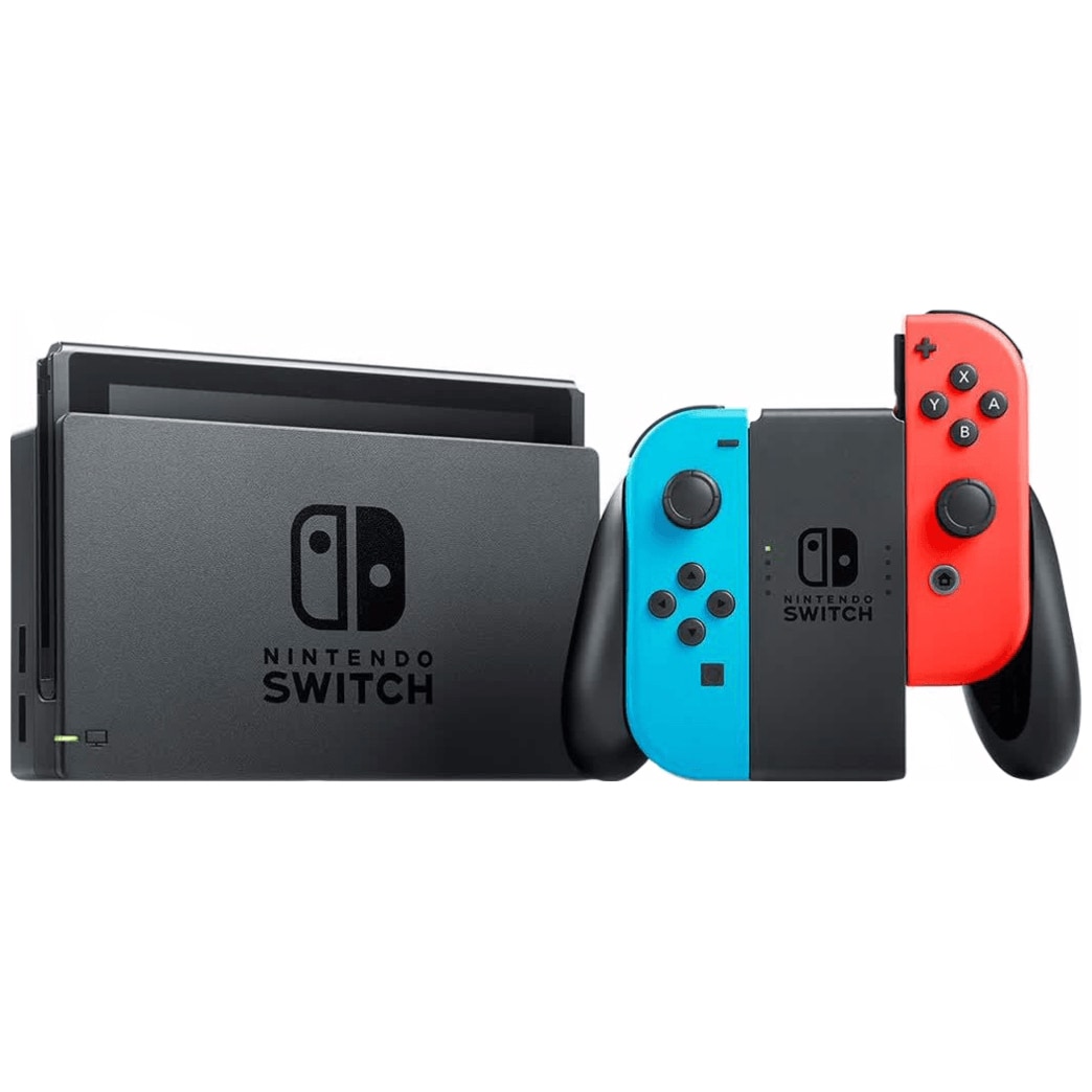 Nintendo Switch gaming konsol 2019 + Joy-Con (neonblå/röd ...