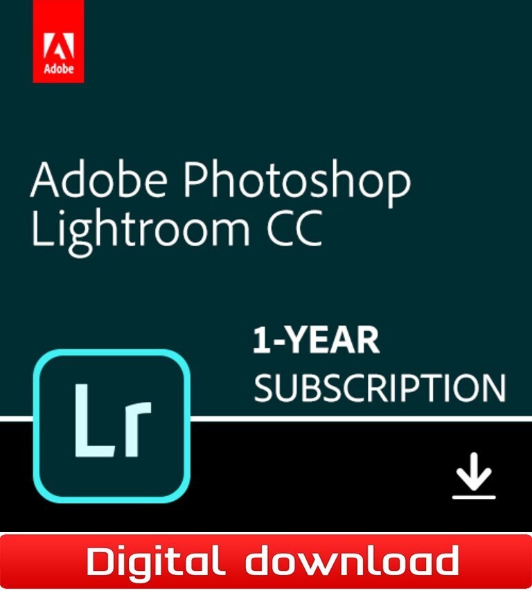 Adobe Photoshop Lightroom CC plan - 1-year subscription - PC ...