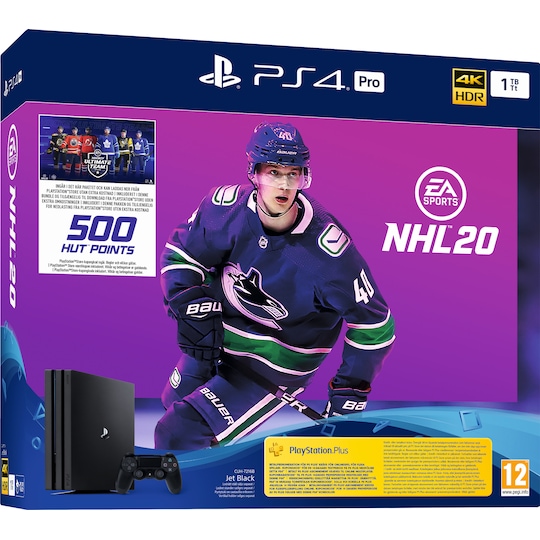 PlayStation 4 Pro 1 TB: NHL 20 game bundle - Elgiganten