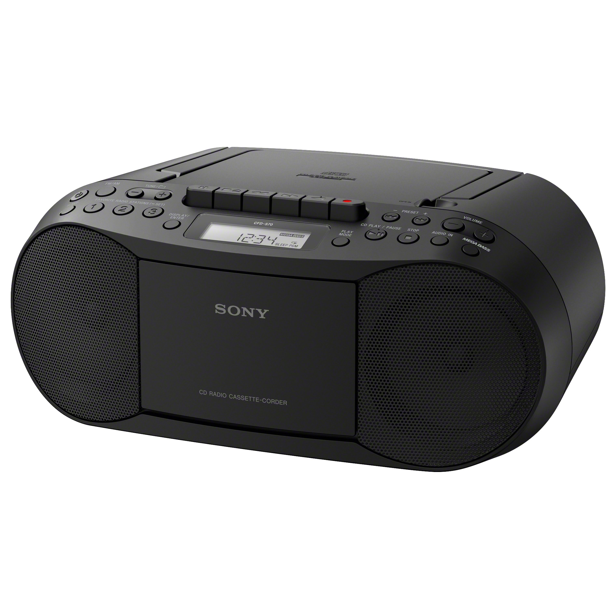 Sony CD-spelare med FM-radio & kassett CFD-S70 - Elgiganten