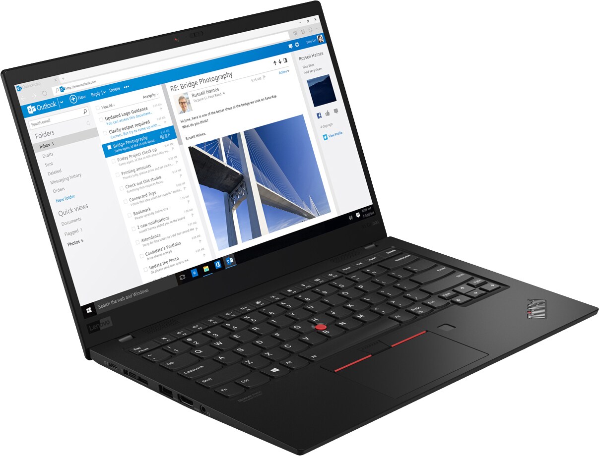 Lenovo ThinkPad X1 Carbon 14" bärbar dator i7/16 GB (svart ...