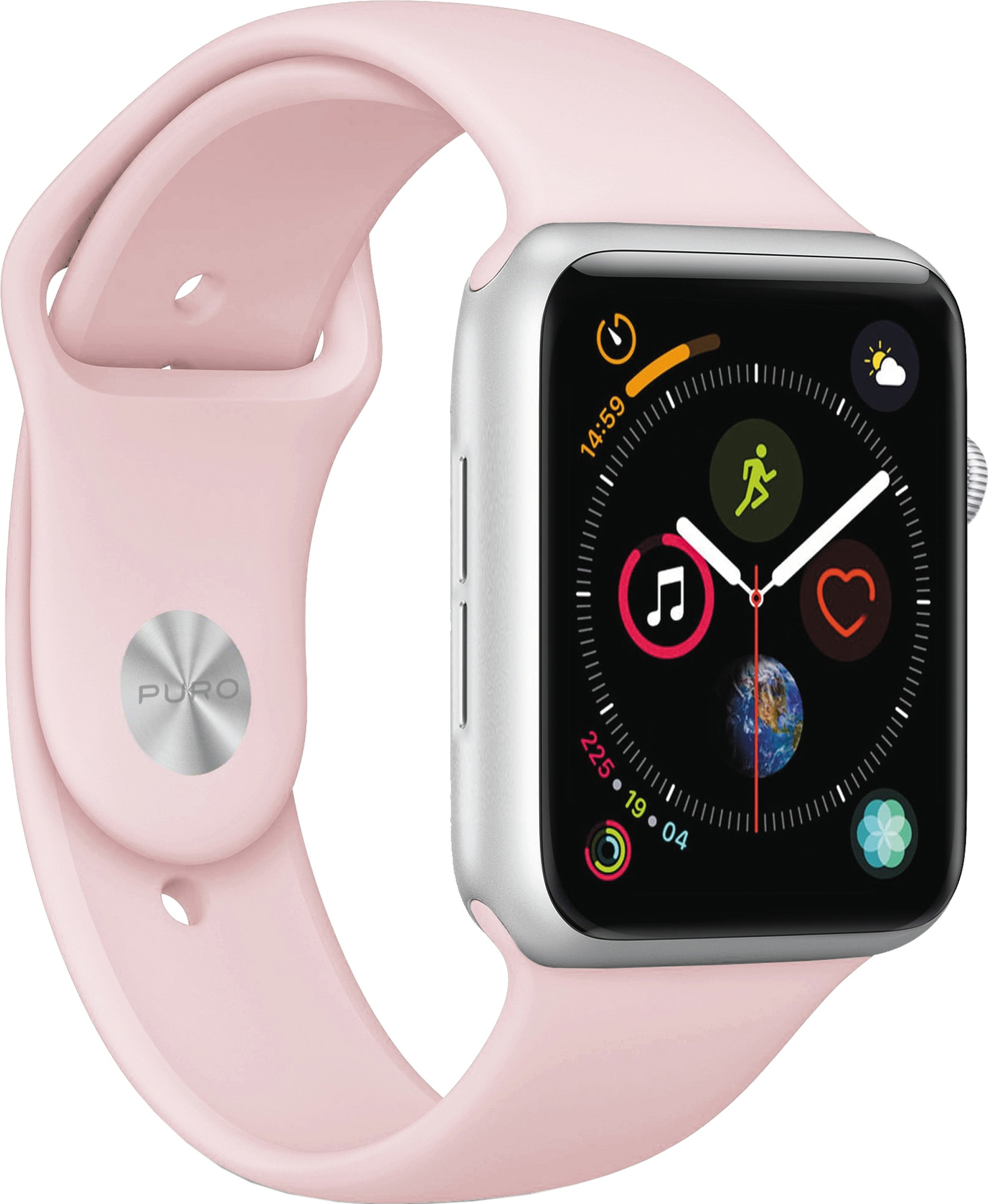 Puro Icon silikon sportarmband för Apple Watch 38-41 mm (rose) - Elgiganten