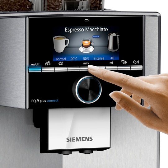 Siemens EQ.9 Plus automatisk espressomaskin TI9573X1RW - Elgiganten