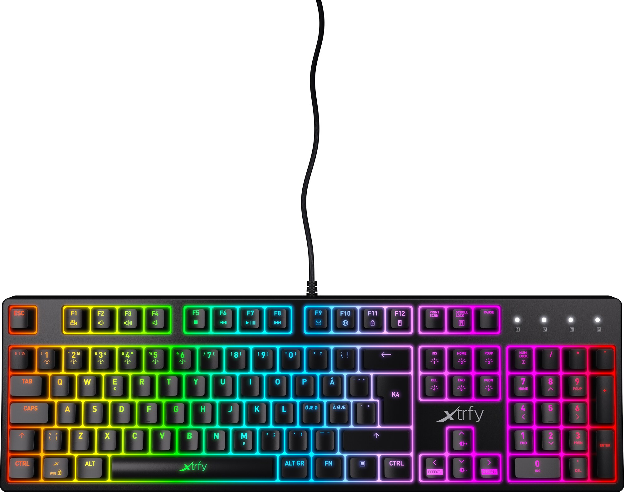 Xtrfy K4 RGB mekaniskt tangentbord - Mus och Tangentbord - Elgiganten