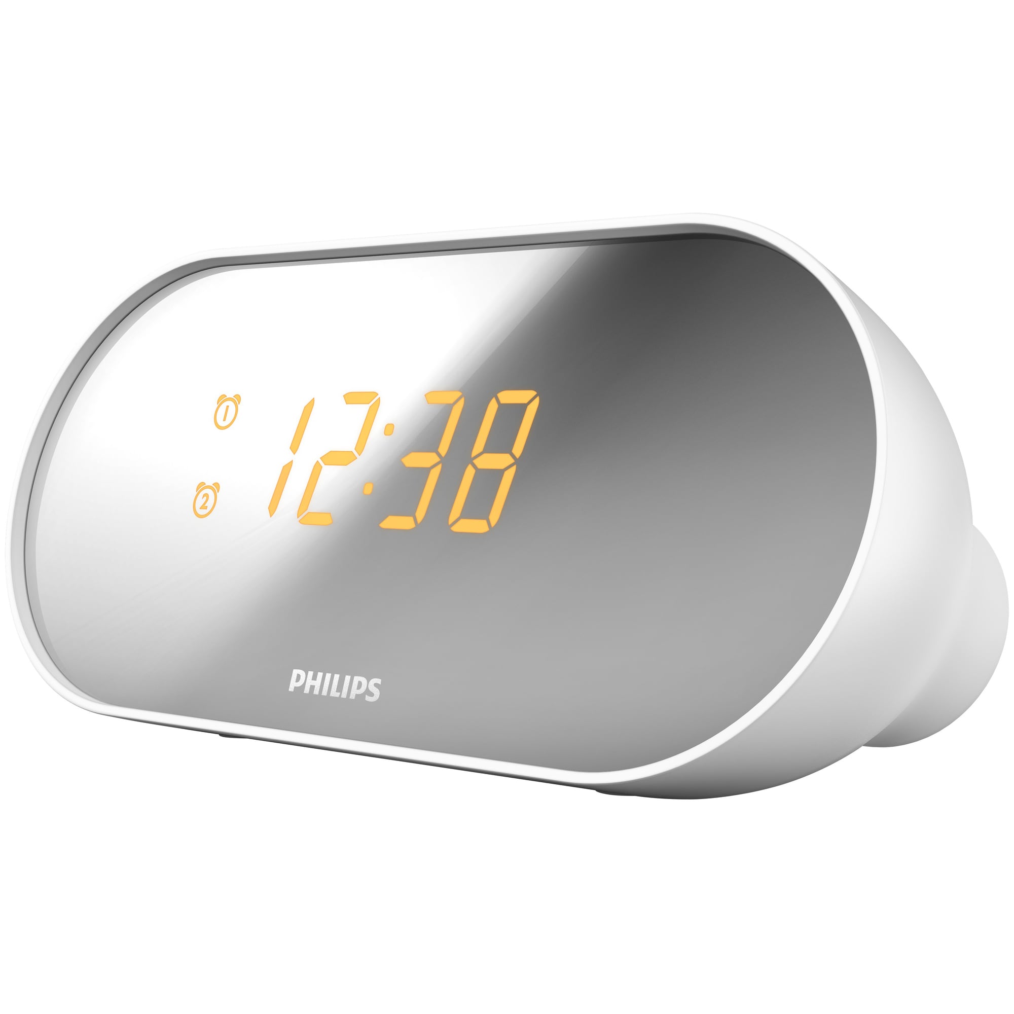 Philips AJ2000 Klockradio med alarm (vit/silver) - Väckarklocka ...