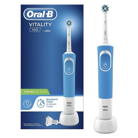 Oral-B Vitality 100 Cross Action - Blå - Elgiganten