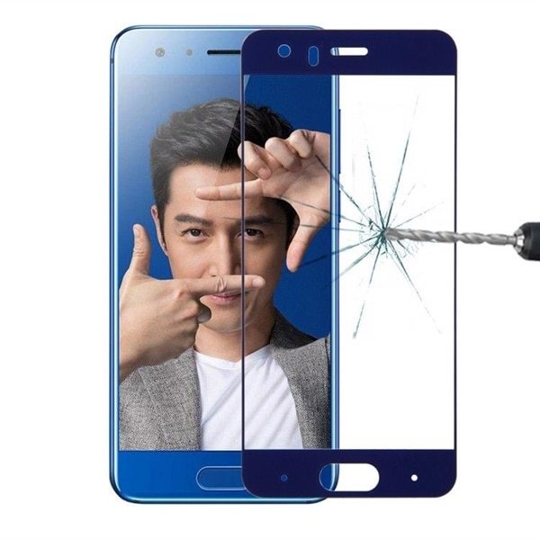 Skärmskydd / displayskydd i härdat Glas Huawei Honor 9 - Blått - Elgiganten