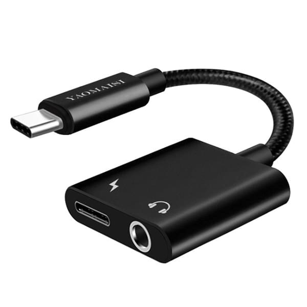 Q17 USB-adapter 3.5mm+USB-C till USB-C - Elgiganten