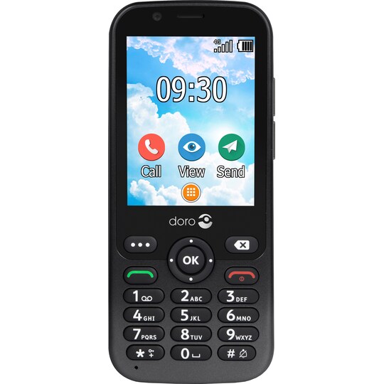 Doro 7011 mobiltelefon (grafit) - Elgiganten