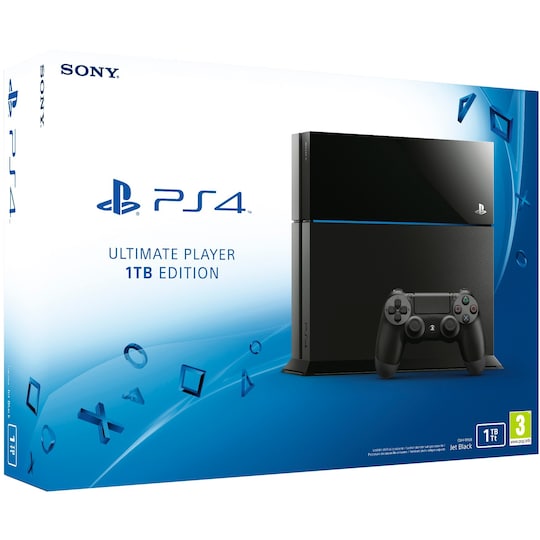 PlayStation 4 (PS4) Spelkonsol 1 TB (svart) - Elgiganten