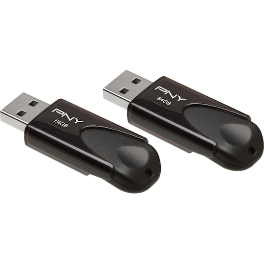 PNY Attache 4 USB minne 64 GB tvåpack - Elgiganten