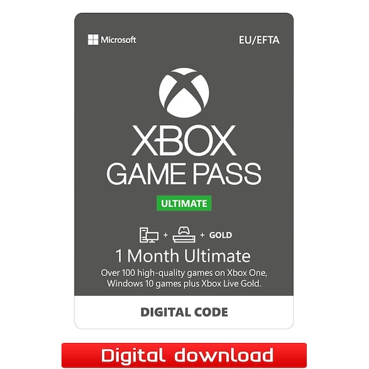 Xbox Game Pass Ultimate 1 Month Subscription - XBOX One - Elgiganten
