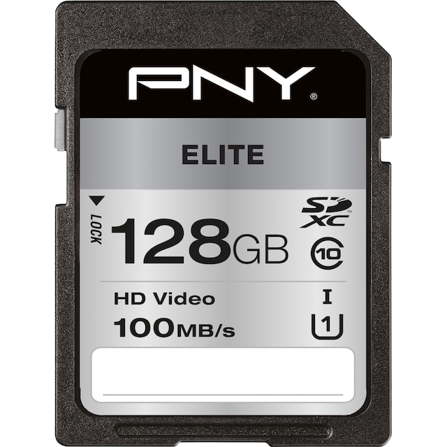 PNY Elite SDXC minneskort 128 GB