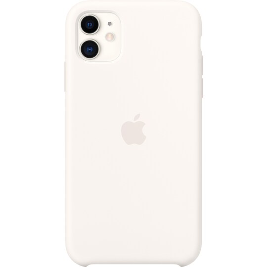 iPhone 11 silikonskal (vit) - Elgiganten