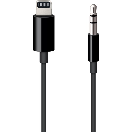 Apple Lightning till 3.5mm ljudkabel (svart) - Elgiganten