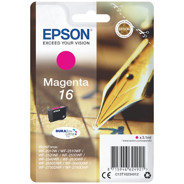 Epson bläckpatron DuraBrite Ultra 16 Magenta
