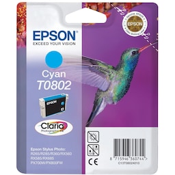 Epson Bläckpatron T0802 Claria Cyan