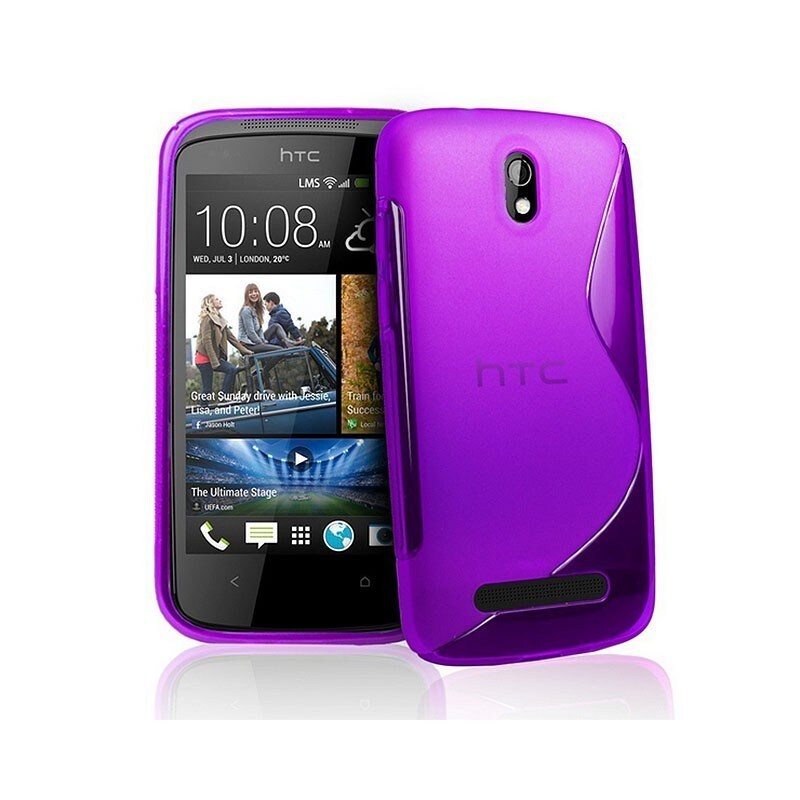 S Line silikon skal HTC Desire 500 Lila - Skal och Fodral - Elgiganten