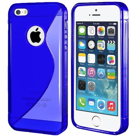 S Line silikon skal Apple iPhone 5, 5S, 5SE Blå - Elgiganten