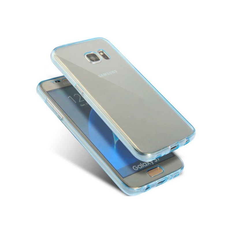 360 heltäckande silikonskal Samsung Galaxy S7 Edge (SM-G935F) Blå ...