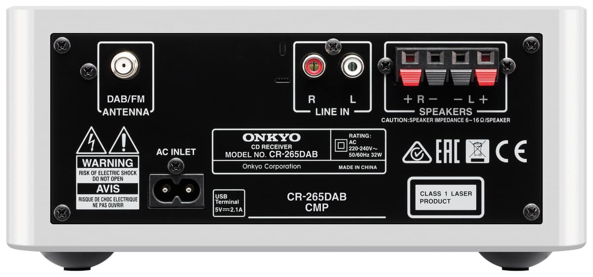 Onkyo Mini Hi-Fi System (vit)