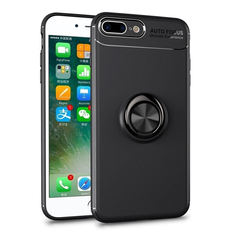 Slim Ring Case Apple iPhone 7+, 8+ - Svart - Elgiganten