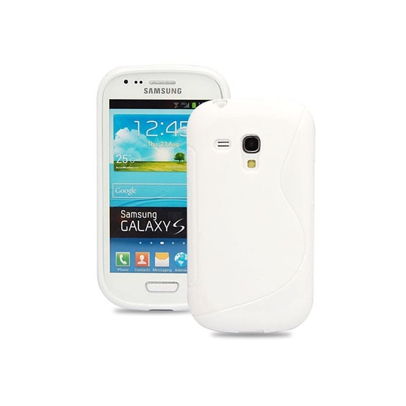 S Line silikon skal Samsung Galaxy S3 Mini (GT-i8190) Vit - Elgiganten