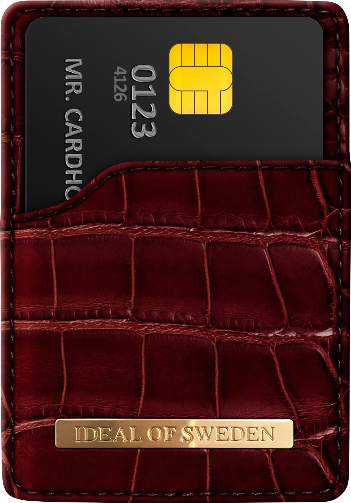 iDeal of Sweden magnetisk plånbok för smartphone (claret croco) - Elgiganten