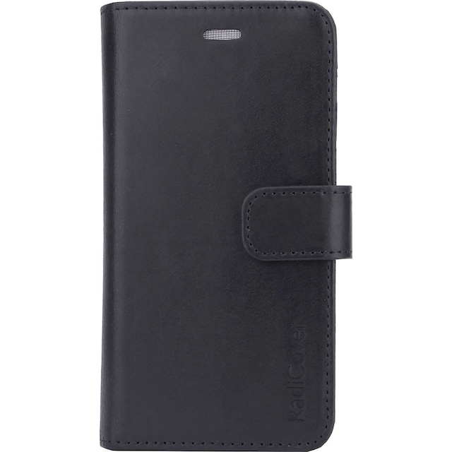 RadiCover iPhone 6/7/8/SE Gen. 2/3 2i1 plånboksfodral (svart)